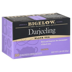 Bigelow Black Tea Darjeeling Tea Bags 6/20 Bag [UNFI #0887422] [ebt]