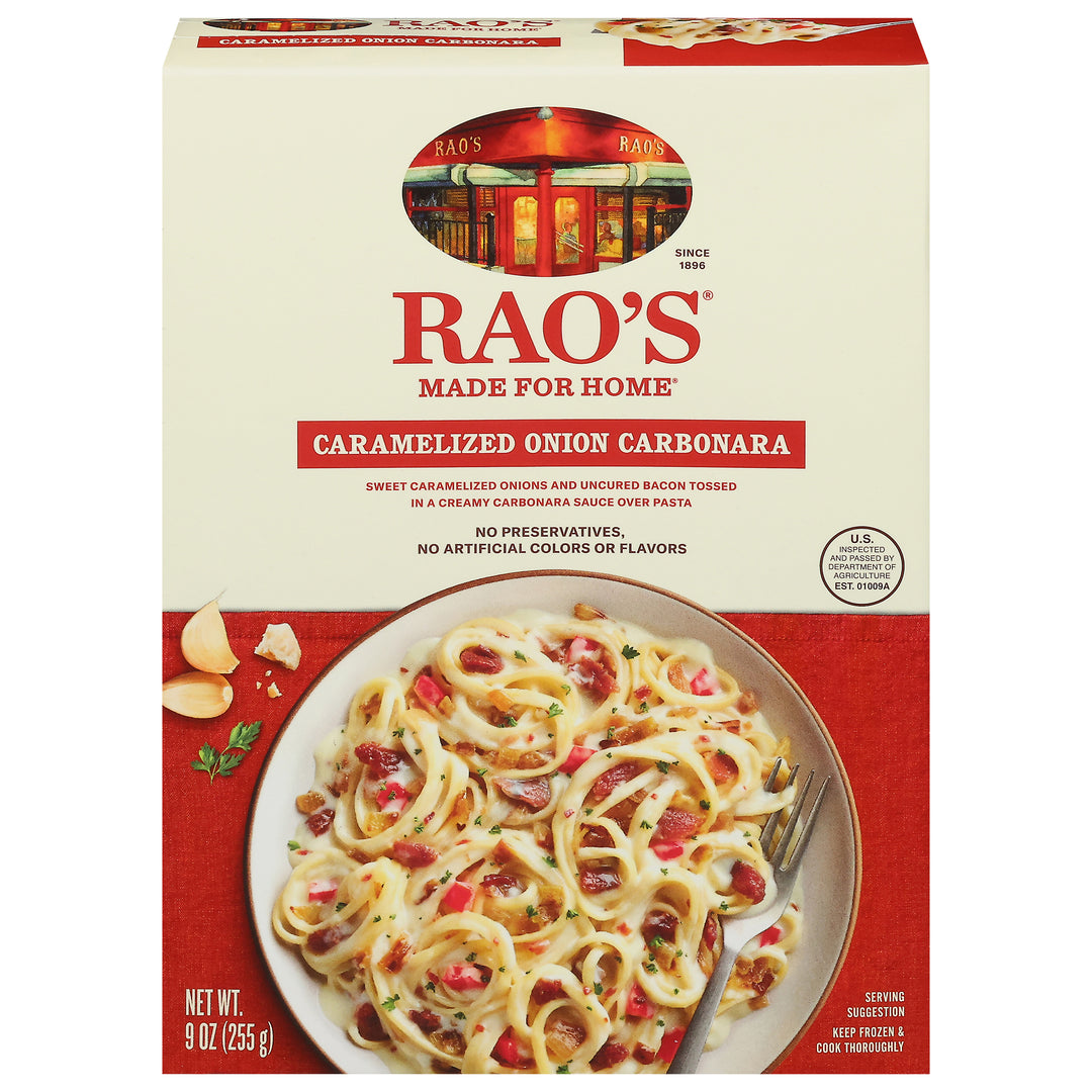 Raos Carbonara Caramelized Onion 8/9 OZ [UNFI #3123791] [ebt]