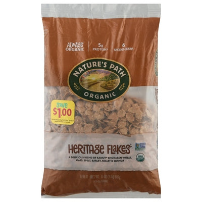 Natures Path Cereal Heritage Flakes 6/32 OZ [UNFI #471722] [ebt]
