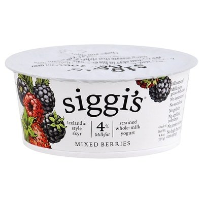 Siggis Yogurt Whole-Milk Icelandic Style Skyr Strained Mixed Berries 12/4.4 OZ [UNFI #1693878] [ebt]