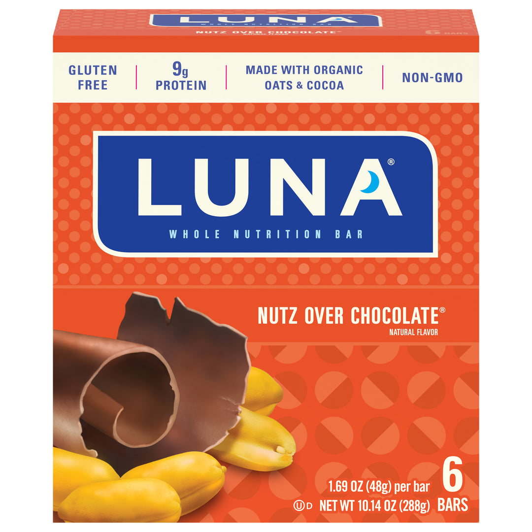 Clif Luna Nutrition Bars Whole Nutz over Chocolate 6/6/1.69OZ [UNFI #1246669] [ebt]