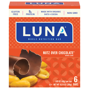 Clif Luna Nutrition Bars Whole Nutz over Chocolate 6/6/1.69OZ [UNFI #1246669] [ebt]