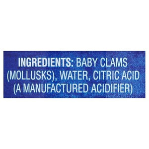 Crown Prince Baby Clams Whole 12/10 OZ [UNFI #0656363] [ebt]