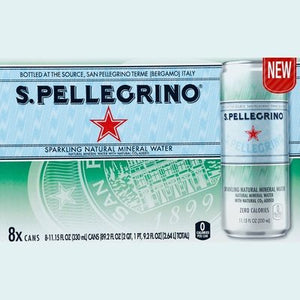 San Pellegrino Sparkling Water Natural Mineral 3/8/11.15Z [UNFI #2346559] [ebt] D