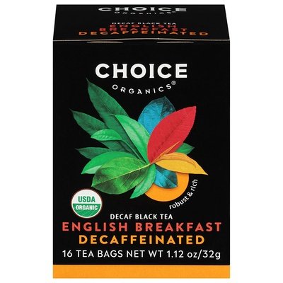 Choice Organics Black Tea English Breakfast Decaffeinated Tea Bags 6/16 Bag [UNFI #0570291] [ebt]