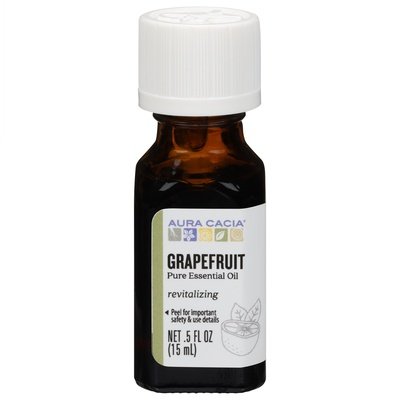 Aura Cacia Pure Essential Oil Grapefruit Revitalizing 1/.5 OZ [UNFI #620328] T