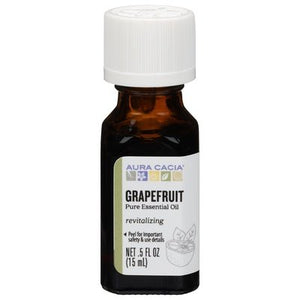 Aura Cacia Pure Essential Oil Grapefruit Revitalizing 1/.5 OZ [UNFI #620328] T