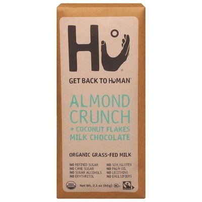 Hu Milk Chocolate Almond Crunch + Coconut Flakes 6/2.1 OZ [UNFI #2871432] [ebt]