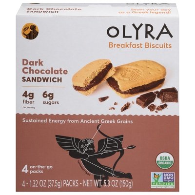 Olyra Breakfast Biscuits Dark Chocolate 6/5.3 OZ [UNFI #2694727] [ebt]