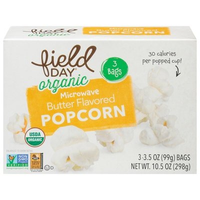 Field Day Popcorn Microwave Butter Flavored 12/3/3.5Z [UNFI #1234830] [ebt]