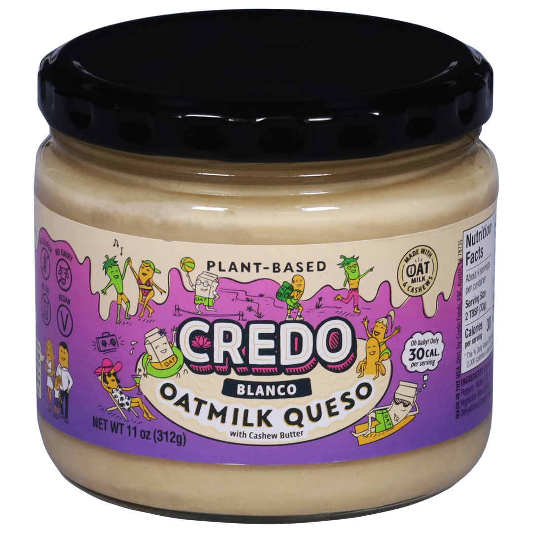 Credo Oatmilk Queso with Cashew Butter Blanco Plant-Based 6/11 OZ [UNFI #3004017] [ebt]