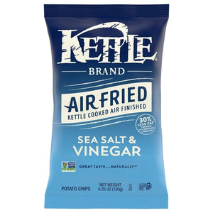 Kettle Brand Potato Chips Sea Salt & Vinegar Air Fried 15/4.25 OZ [UNFI #2916955] [ebt]