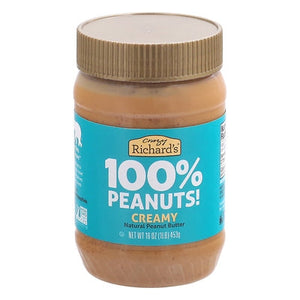 Crazy Richards Peanut Butter Natural Creamy 12/16 OZ [UNFI #943845] [ebt]
