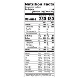 Beyond Meat Sausage Links Plant-Based Sweet Italian Style 8/14 OZ [UNFI #2267920] [ebt]