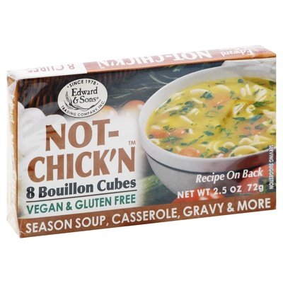 Edward & Sons Bouillon Cubes Not-Chickn 12/2.5 OZ [UNFI #0154898] [ebt]