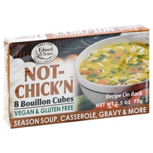 Edward & Sons Bouillon Cubes Not-Chickn 12/2.5 OZ [UNFI #0154898] [ebt]