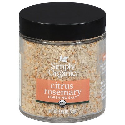 Simply Organic Finishing Salt Citrus Rosemary 6/2.58 OZ [UNFI #2967297] [ebt]
