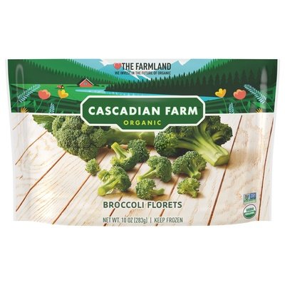 Cascadian Farm Broccoli Florets Organic 12/10 OZ [UNFI #340208] [ebt]