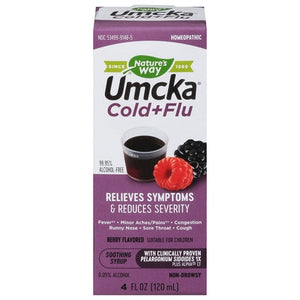 Natures Way Cold + Flu Non-Drowsy Berry Flavored 4 OZ [UNFI #0300772]