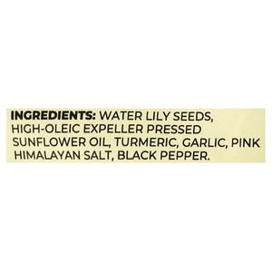Ashapops Popped Water Lily Seeds Turmeric Garlic 6/1 OZ [UNFI #2602332] [ebt]