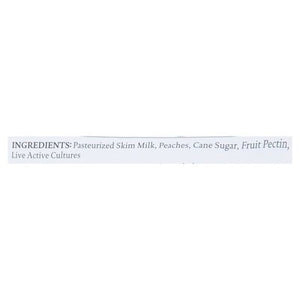 Siggis Yogurt Nonfat Peach 12/5.3 OZ [UNFI #613430] [ebt]