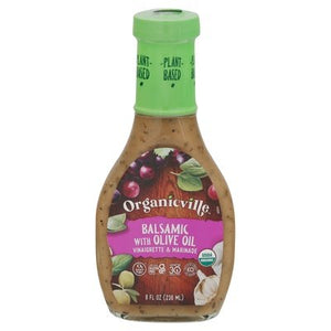 Organicville Vinaigrette & Marinade Balsamic With Olive Oil 6/8 OZ [UNFI #0570879] [ebt]