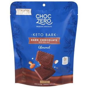 Choczero Keto Bark Dark Chocolate with Sea Salt Almond 12/6 OZ [UNFI #2599660] [ebt]
