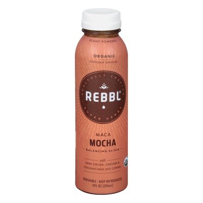 Rebbl Balancing Elixir Organic Maca Mocha 12/12 OZ [UNFI #1577170] [ebt]