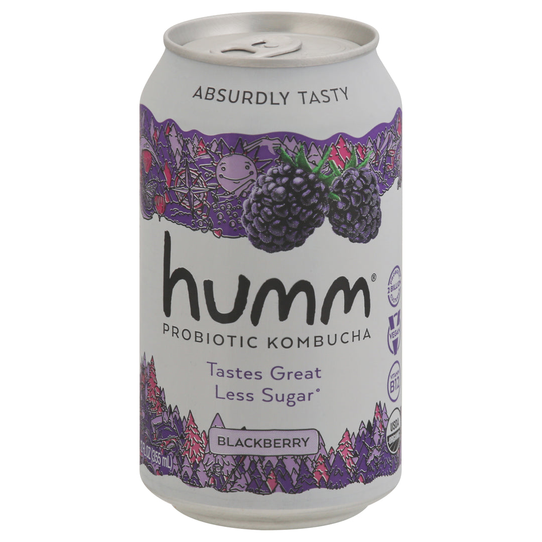 Humm Kombucha Probiotic Kombucha Blackberry 6/12 FZ [UNFI #3024809] [ebt] D
