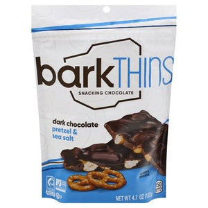 Bark Thins Snacking Chocolate Dark Chocolate Pretzel & Sea Salt 12/4.7 OZ [UNFI #1264142] [ebt]