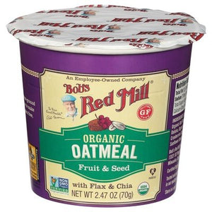 Bobs Red Mill Oatmeal Organic Fruit & Seed 12/2.47OZ [UNFI #2188209] [ebt]