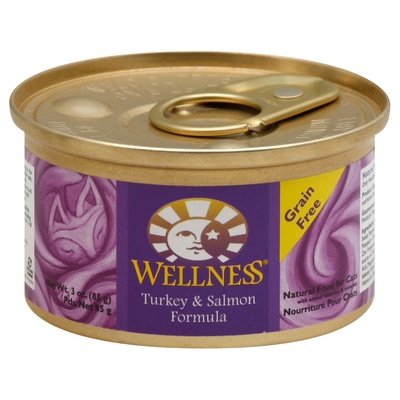 Wellness Food For Cats Turkey & Salmon Formula 24/3 OZ [UNFI #0552117] T
