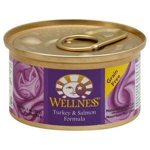 Wellness Food For Cats Turkey & Salmon Formula 24/3 OZ [UNFI #0552117] T