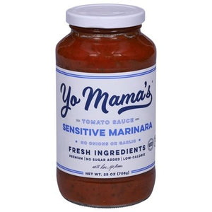Yo Mamas Tomato Sauce Sensitive Marinara 6/25 OZ [UNFI #3031069] [ebt]