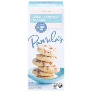 Pamelas Cookies Pecan Shortbread 6/6.25 OZ [UNFI #2361467] [ebt]