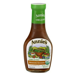 Annies Naturals Vinaigrette Organic Sesame Ginger 6/8 OZ [UNFI #602623] [ebt]