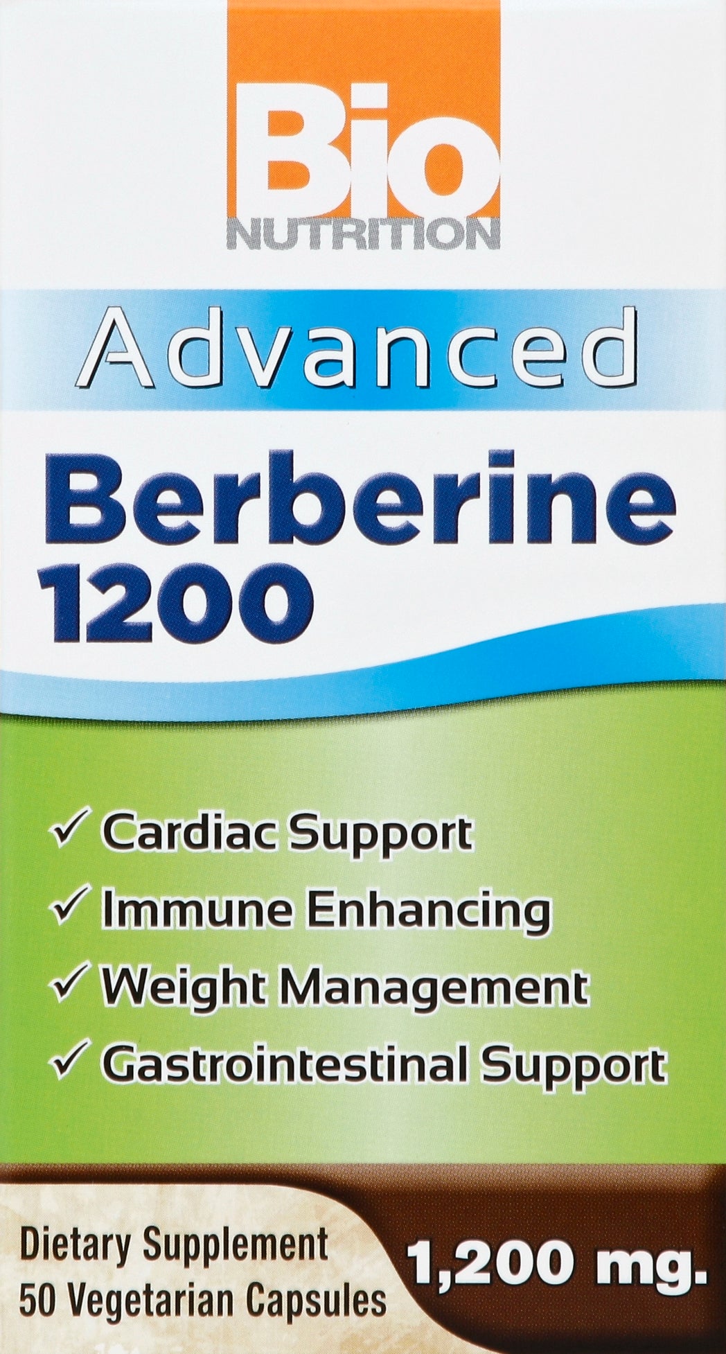 Bio Nutrition Berberine 1200 Advanced 1200 mg Vegetarian Capsules 1/50 VCAP [UNFI #1809466]