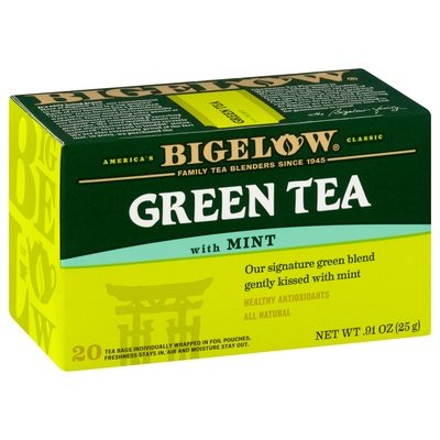 Bigelow Green Tea With Mint Bags 6/20 Bag [UNFI #0459107] [ebt]