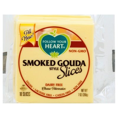 Follow Your Heart Cheese Alternative Dairy Free Smoked Gouda Style 11/7 OZ [UNFI #3041936] [ebt]