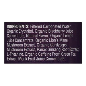 Odyssey Mushroom Elixir Sparkling Energy + Focus Blackberry Lemon Twist 12/12 OZ [UNFI #2849396] [ebt]