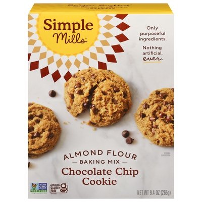 Simple Mills Baking Mix Chocolate Chip Cookie Almond Flour 6/9.4 OZ [UNFI #2059103] [ebt]
