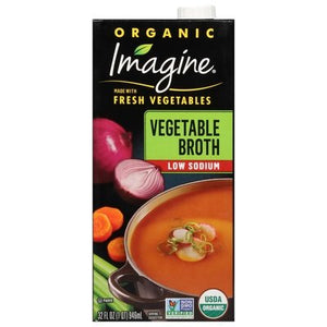 Imagine Foods Vegetable Broth Low Sodium Organic 6/32 OZ [UNFI #2821528] [ebt]