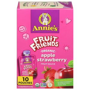 Charles & Alice Fruit Sauce Organic Apple Strawberry 4/10/3.2 Z [UNFI #3111978] [ebt]
