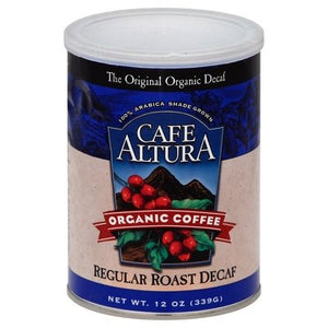 Cafe Altura Coffee Organic Regular Roast Decaf 6/12 OZ [UNFI #0456517] [ebt]