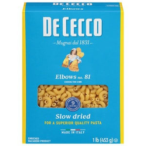 Dececco Elbows No. 81 20/16 OZ [UNFI #0223669] [ebt]
