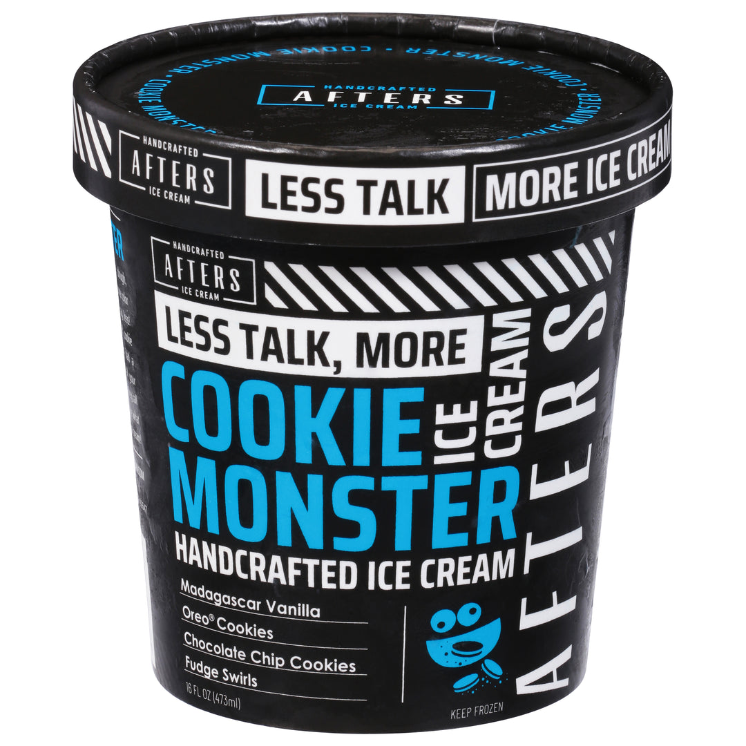 Afters Ice Cream Ice Cream Cookie Monster Handcrafted 8/16 FZ [UNFI #3015195] [ebt]