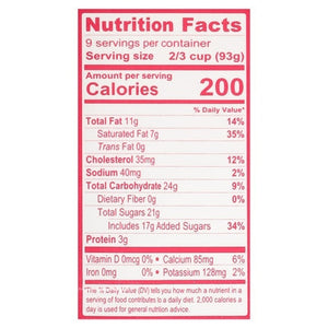 Aldens Organic Ice Cream Strawberry 3/48 OZ [UNFI #798413] [ebt]