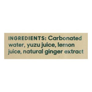 Sanzo Sparkling Water Yuzu with Ginger 12/12 OZ [UNFI #2815108] [ebt] D