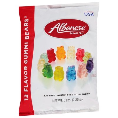 Albanese Gummi Bears 12 Flavors 4/5 LB [UNFI #1924679] [ebt]