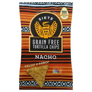 Siete Tortilla Chips Grain Free Nacho 24/1 OZ [UNFI #2503357] [ebt]